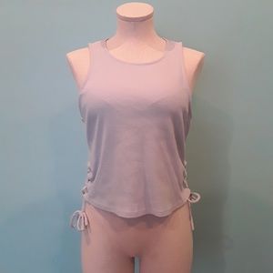 Charlotte Russe Lavender Tie Side Tank Top